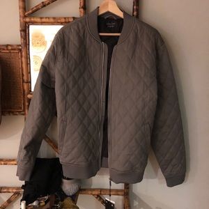 Zara Man Quilted Bomber Jacket